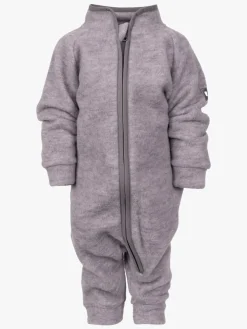 Lindberg Loe Merino Babyflyverdragt, Grey Melange