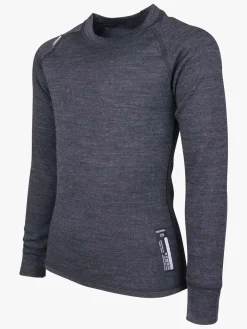 Lindberg Merino Skiundertøj JR Merinomix, Black Melange