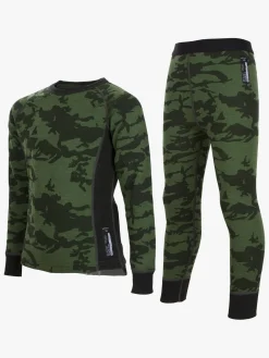 Lindberg Print Skiundertøj Merinould, Green