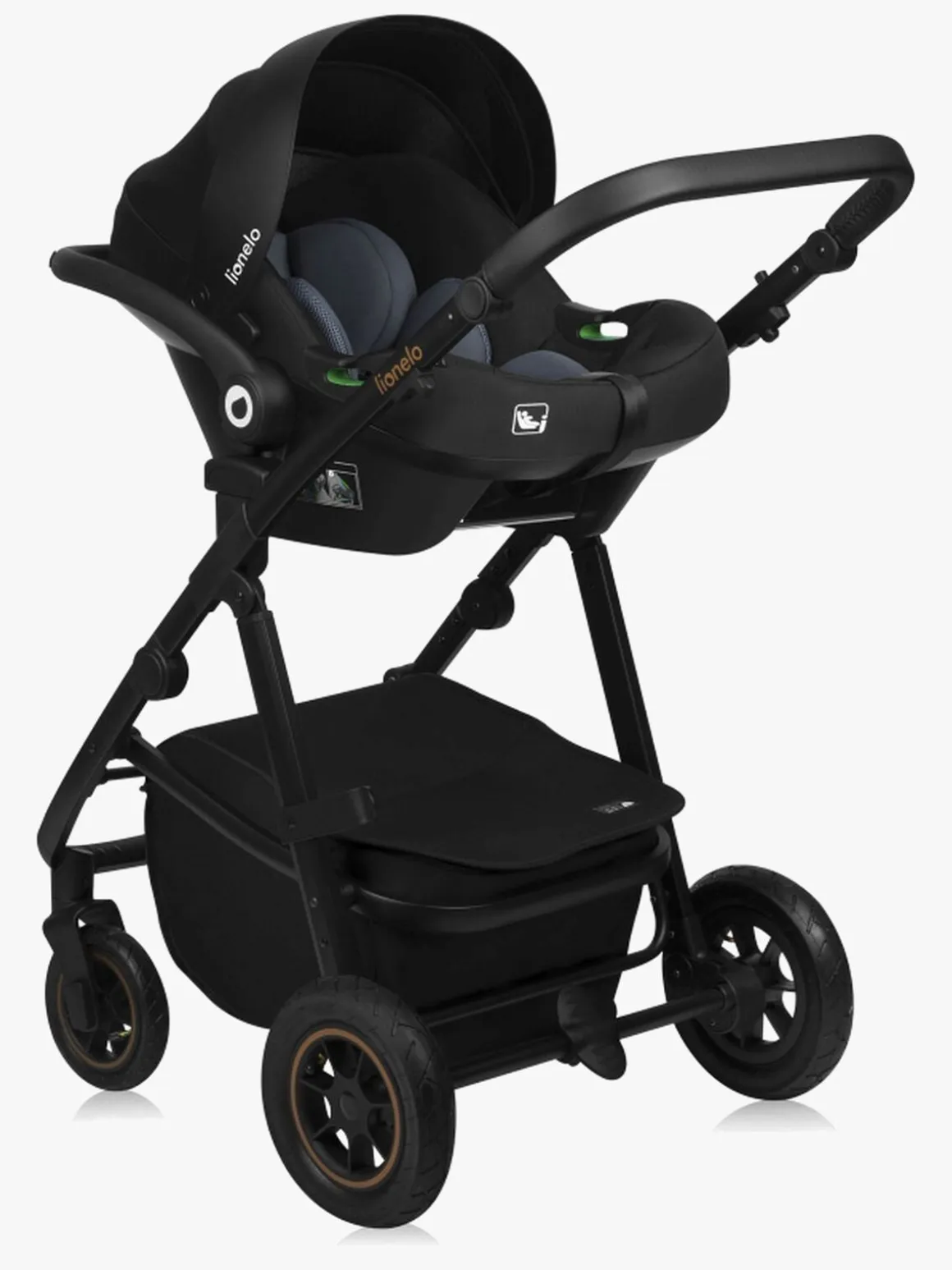 Lionelo Amber Plus 3-in-1 Kombivogn, Beige Sand