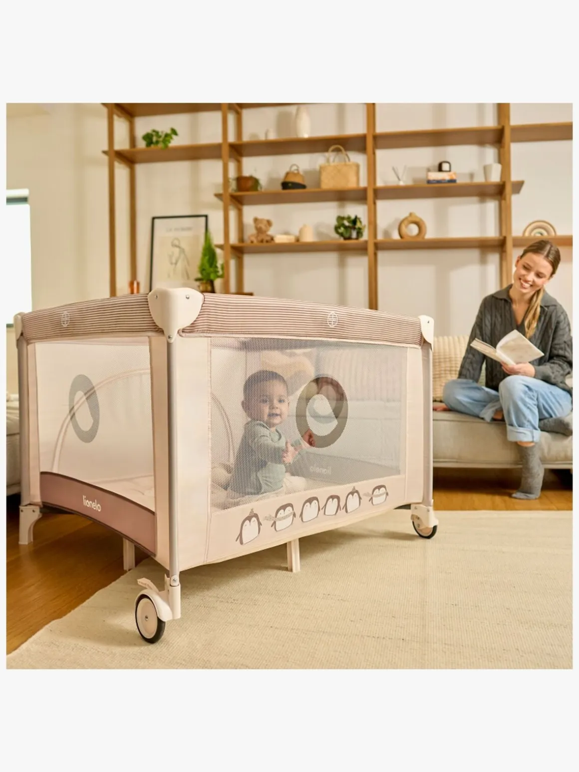 Lionelo BONNIE Kravlegård til Barn & Baby, Blue Navy