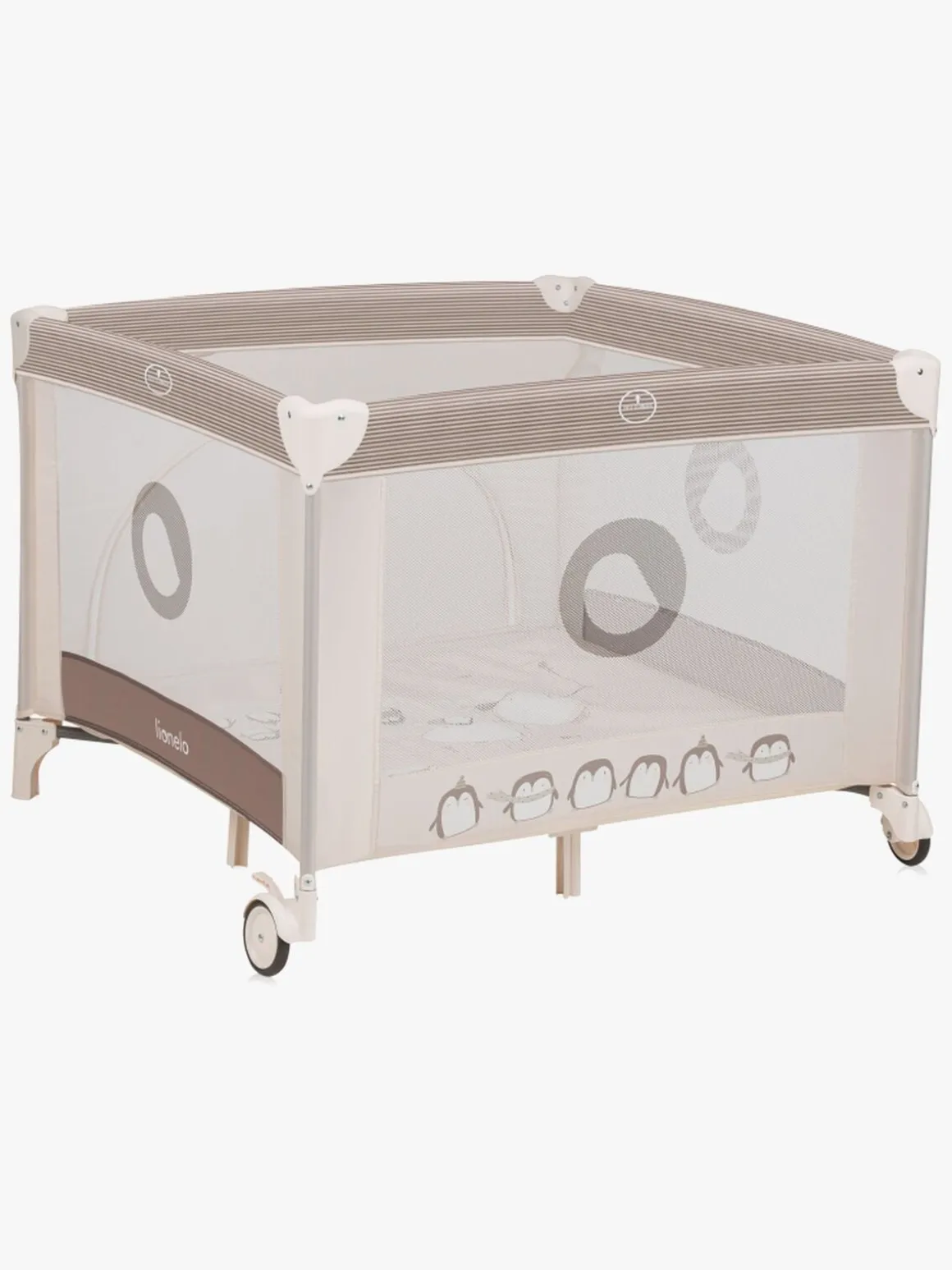 Lionelo BONNIE Kravlegård til Barn & Baby, Beige Sand