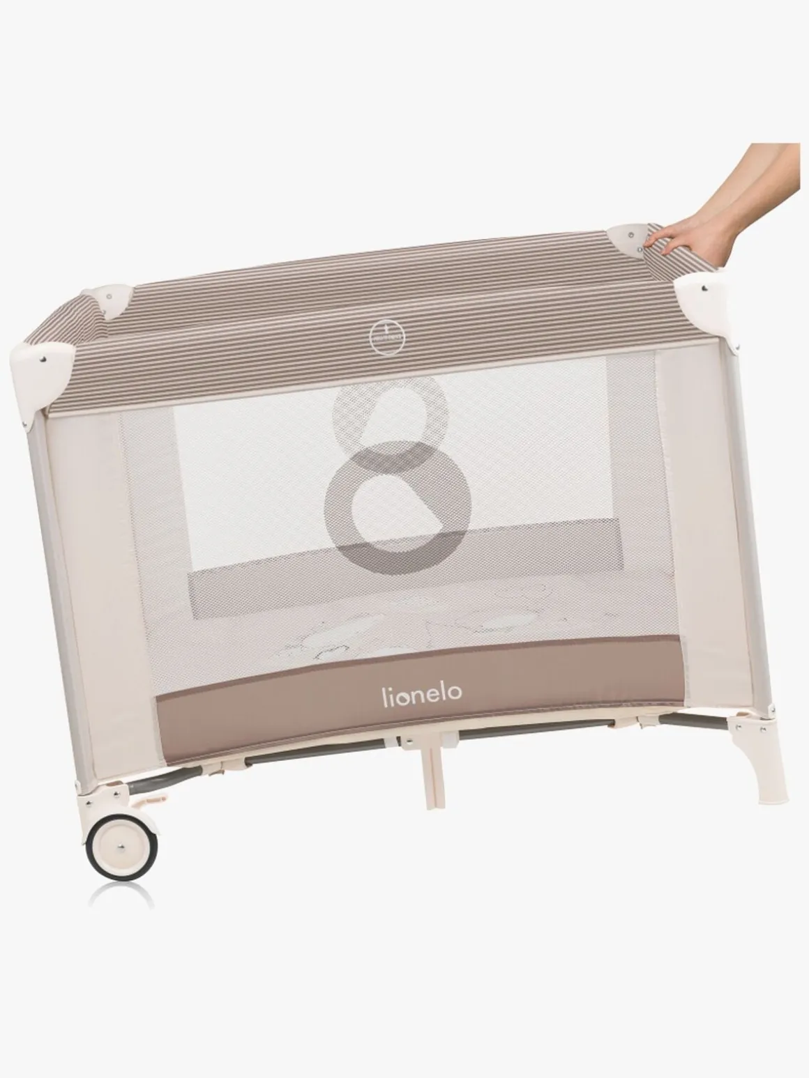 Lionelo BONNIE Kravlegård til Barn & Baby, Beige Sand