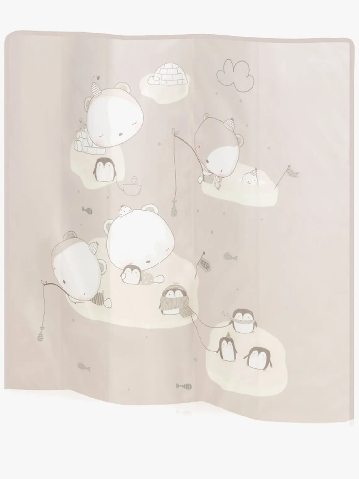 Lionelo BONNIE Kravlegård til Barn & Baby, Beige Sand
