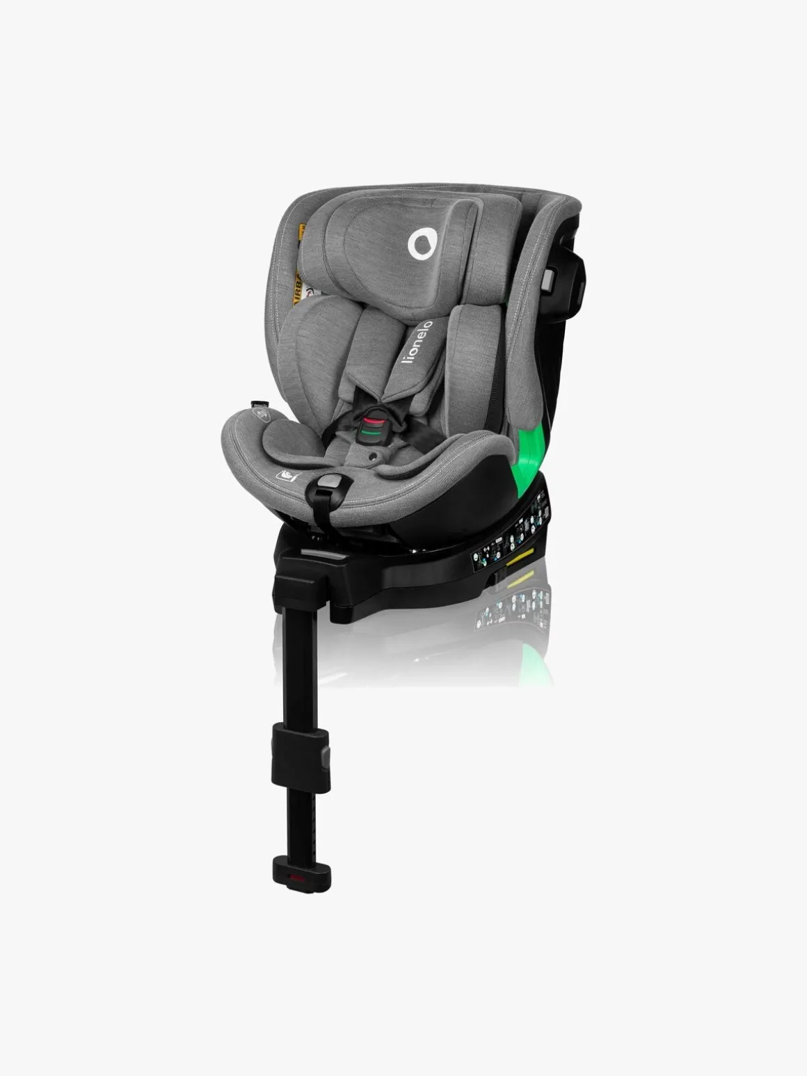Lionelo Harmony i-Size Autostol, Grey Concrete Bamboo