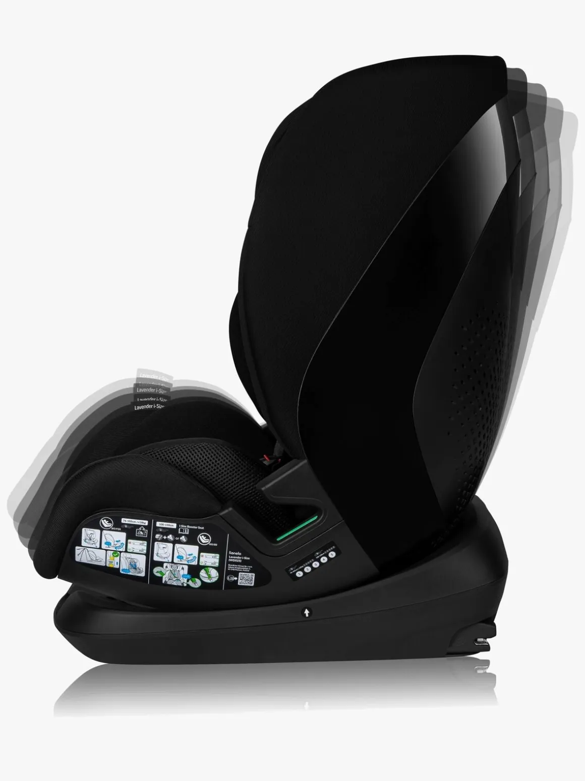 Lionelo Lavender I-size Autostol, Black Carbon