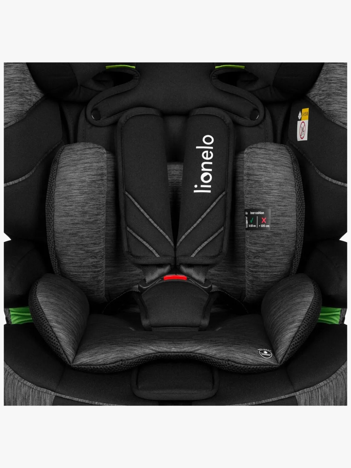 Lionelo LEVI ONE i-Size Autostol, Black Grey