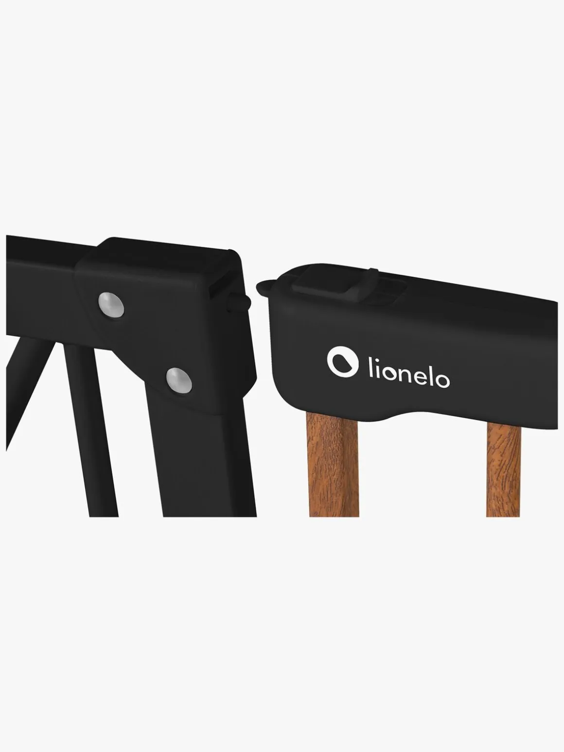 Lionelo Truus Slim Sikkerhedsgitter, Black Carbon/Natural