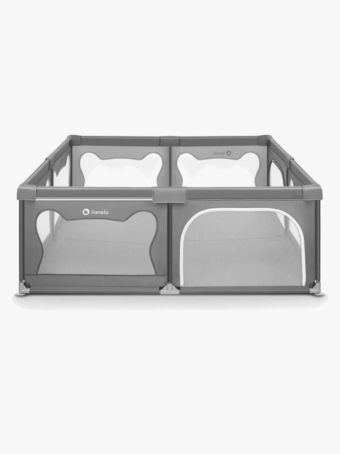 Lionelo WILLOW XL Kravlegård til Barn & Baby, Grey Concrete