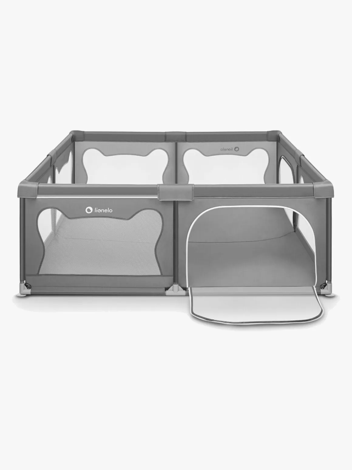 Lionelo WILLOW XL Kravlegård til Barn & Baby, Grey Concrete