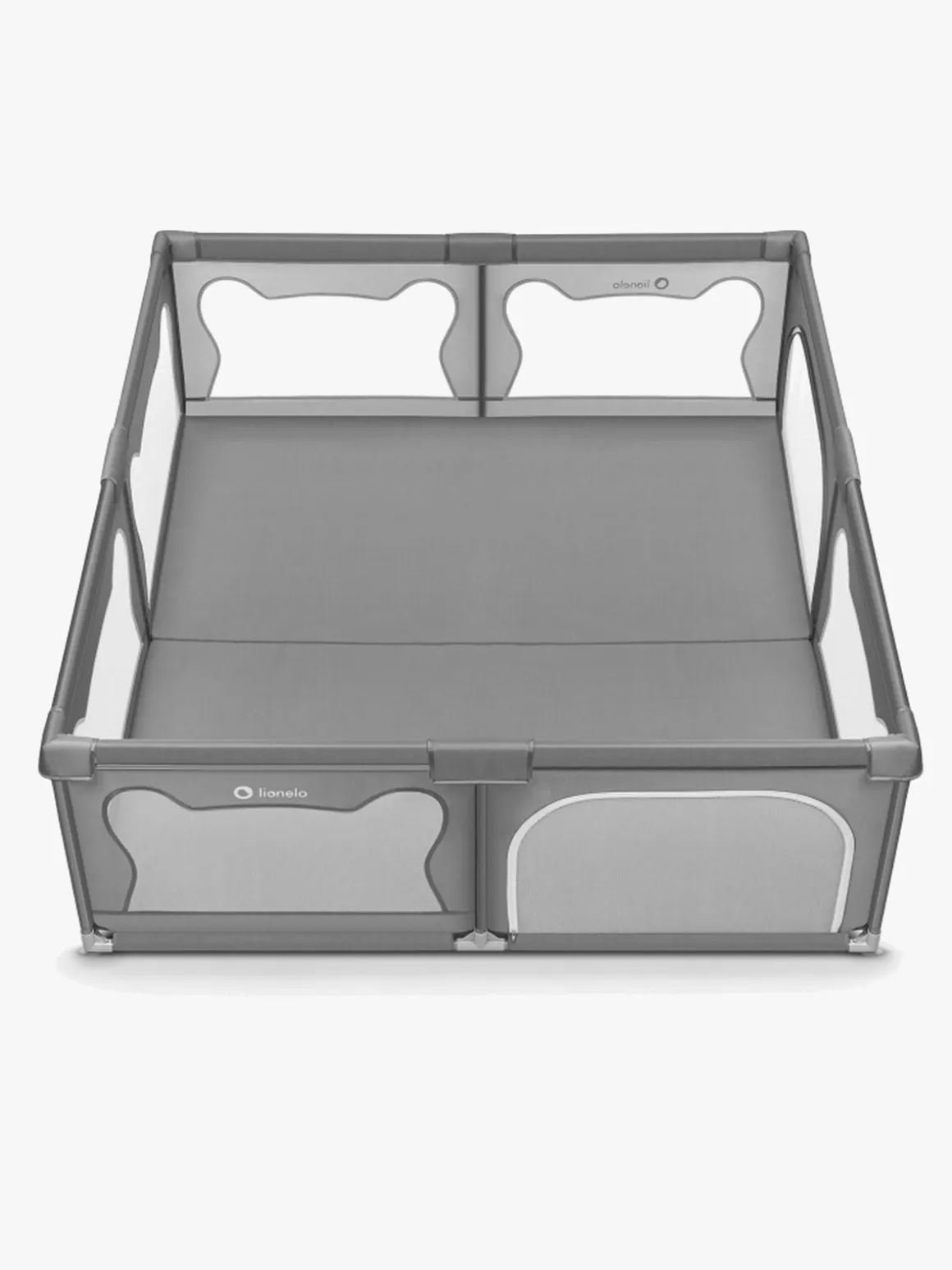 Lionelo WILLOW XL Kravlegård til Barn & Baby, Grey Concrete