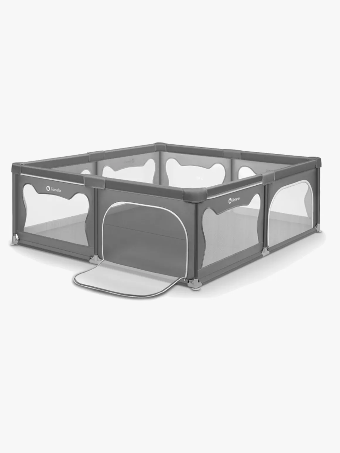 Lionelo WILLOW XL Kravlegård til Barn & Baby, Grey Concrete