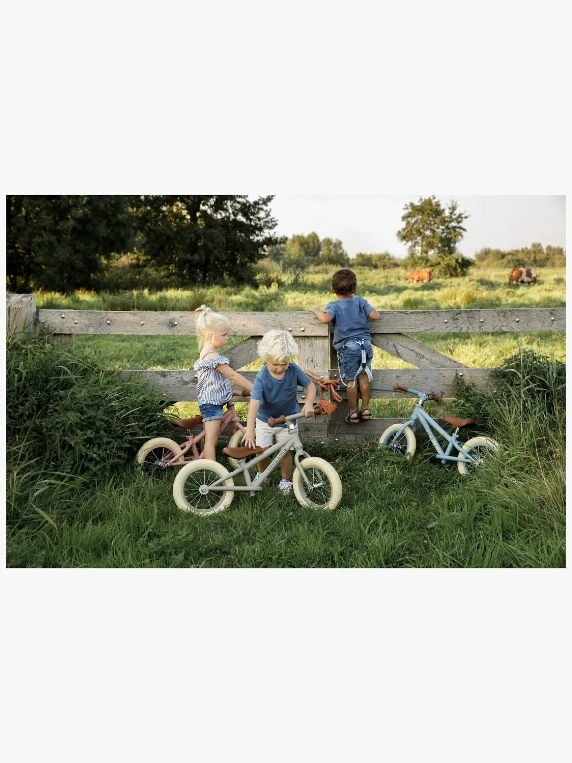 Little Dutch Løbecykel Mat 12 Tommer, Oliven