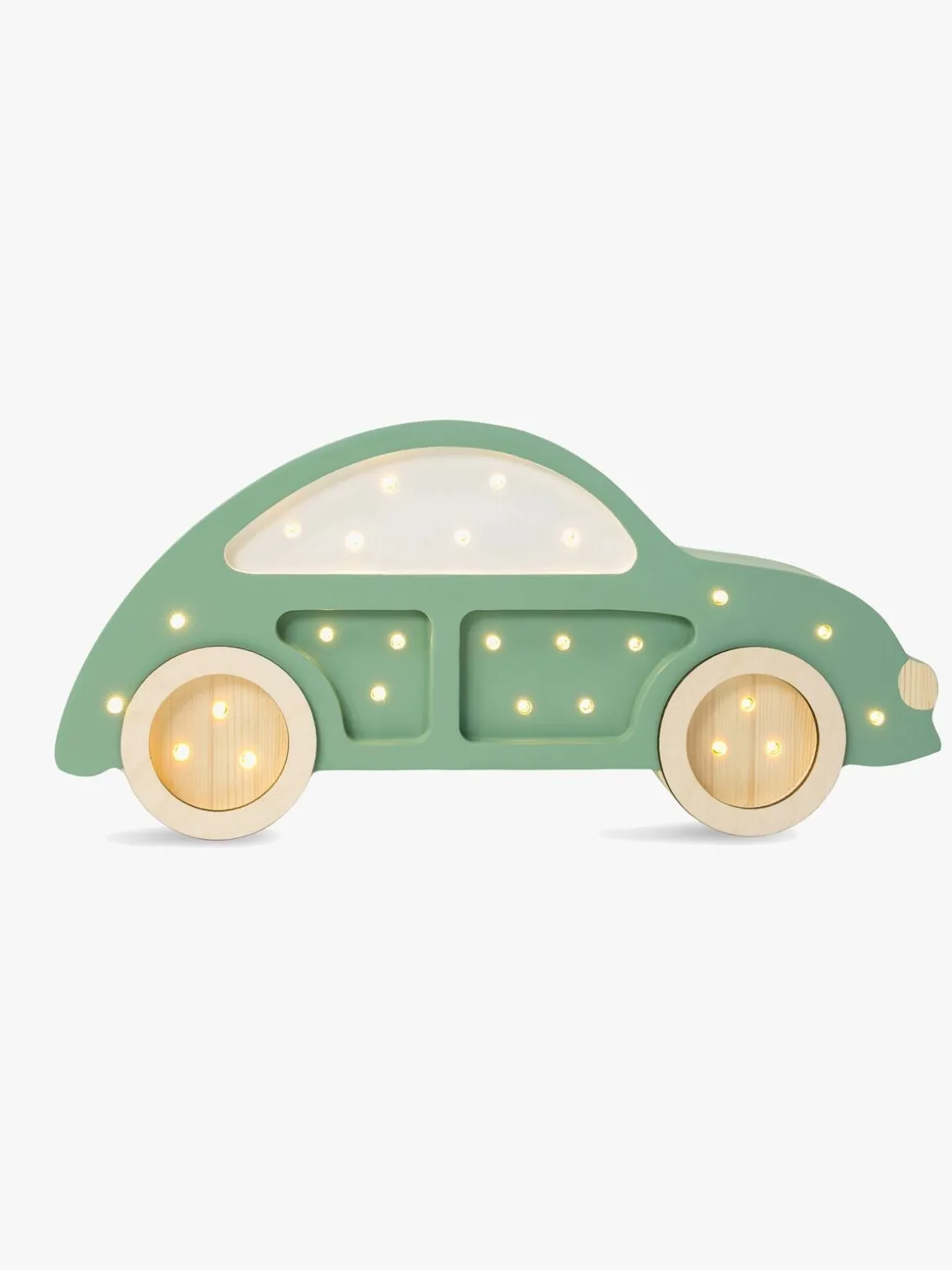 Little Lights Lampe Bil, Olive Leaf