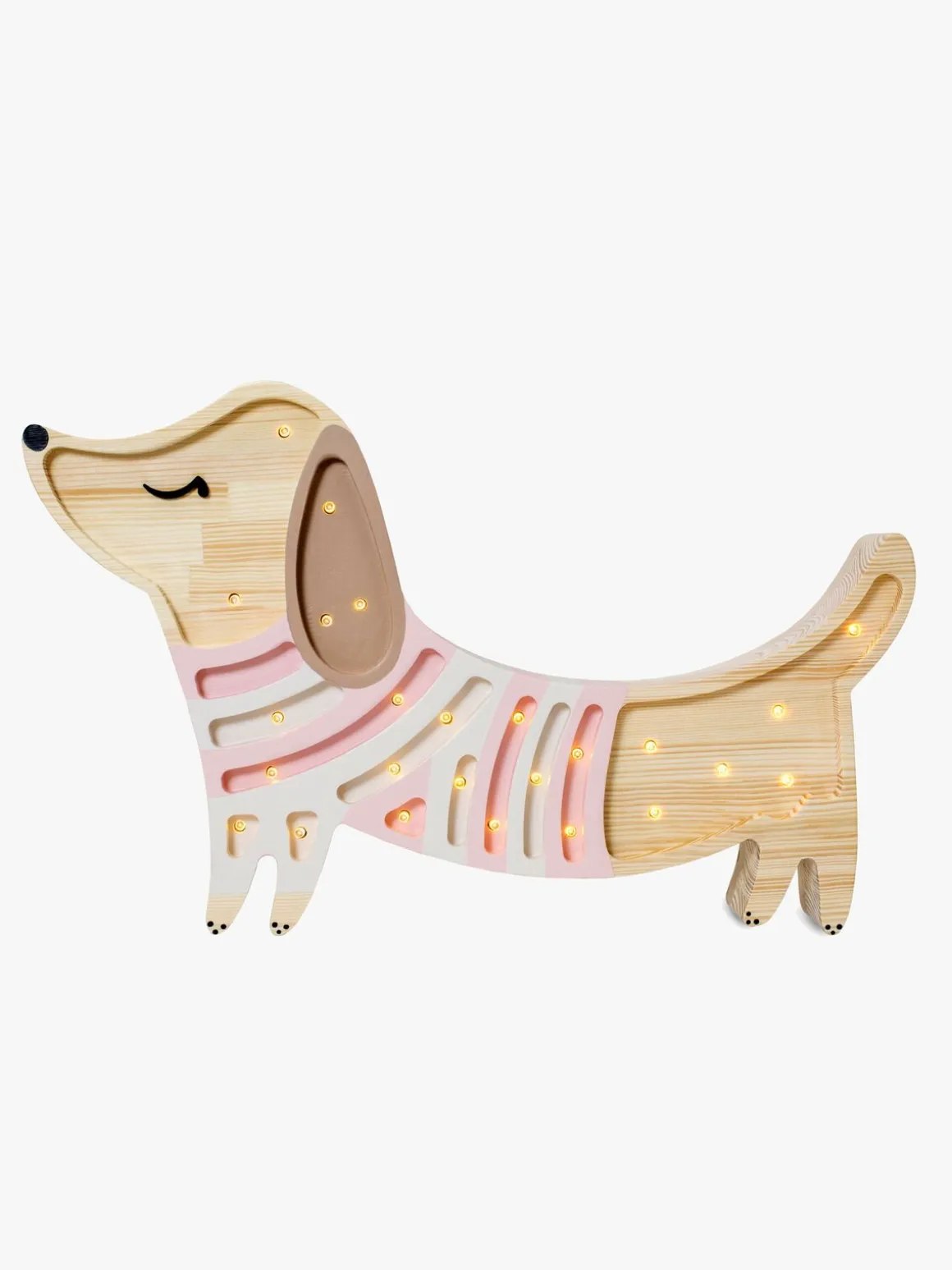 Little Lights Lampe Hundehvalp, Strawberry Cream