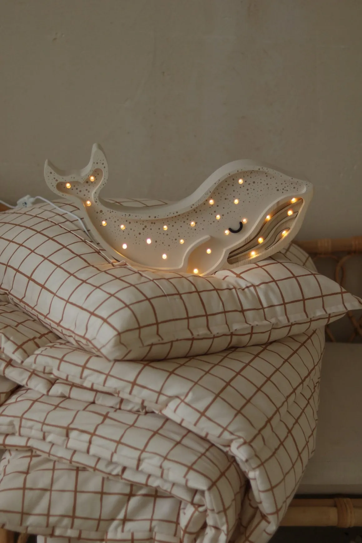 Little Lights Lampe Hval, Albino White