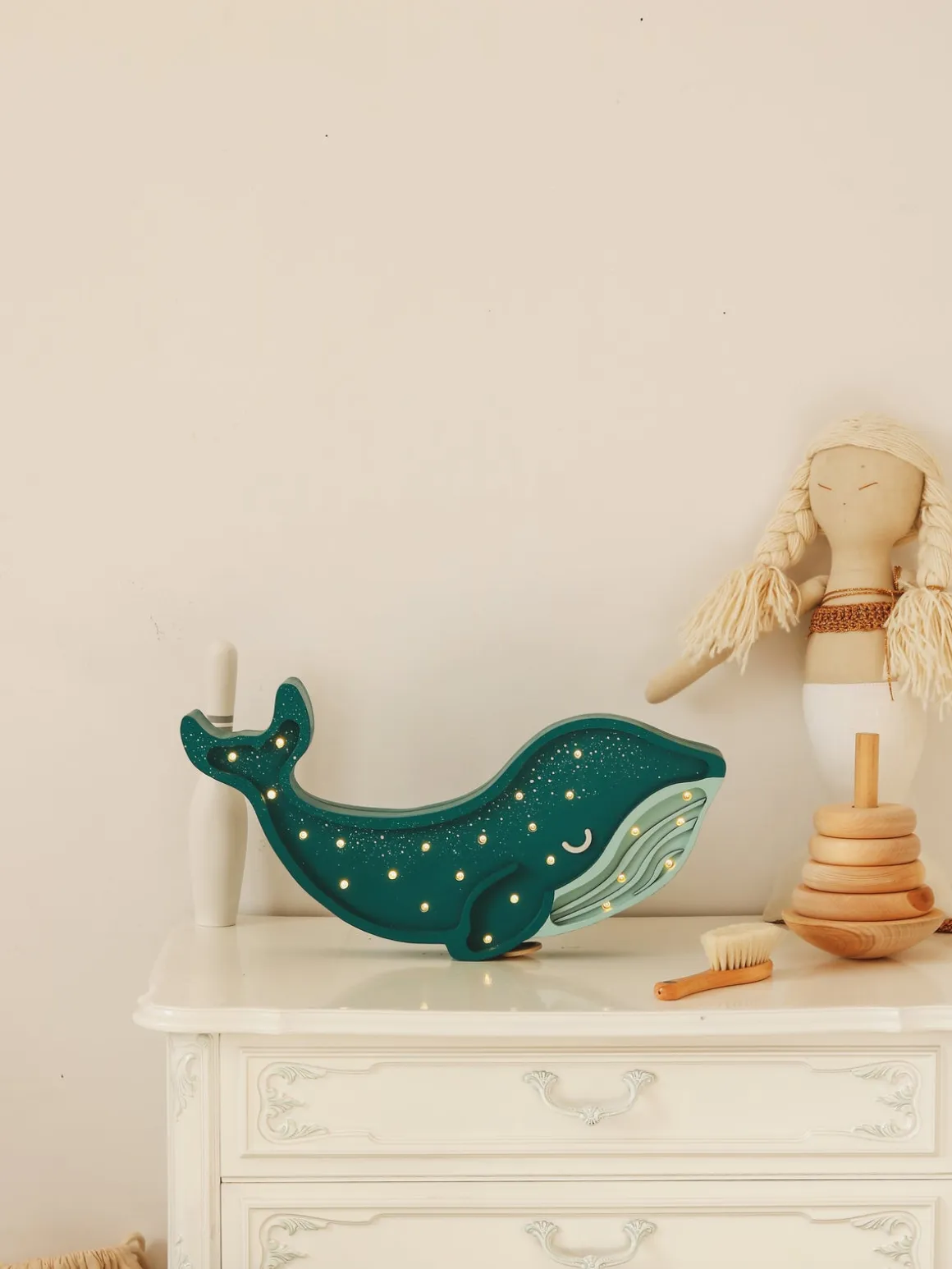 Little Lights Lampe Hval, Galaxy Teal