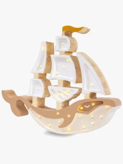 Little Lights Lampe Skib, Pirate Brown