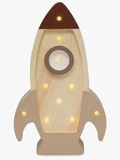 Little Lights Mini Lampe Rumraket, Cappucino