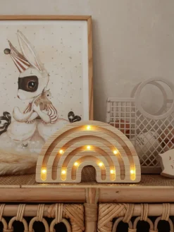 Little Lights Mini Lampe Regnbue, Wood