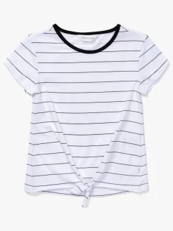 Luca & Lola Barletta Top, White/Black Stripes