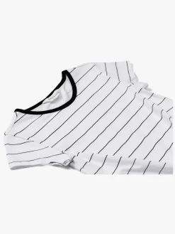 Luca & Lola Barletta Top, White/Black Stripes