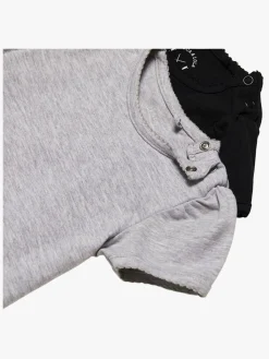 Luca & Lola Emily Top 2-pack, Grey Melange/Anthracite