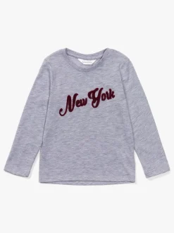 Luca & Lola Lauro Langærmet T-Shirt, Grey Melange