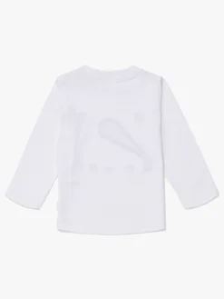 Luca & Lola Top Baby Snowman, White