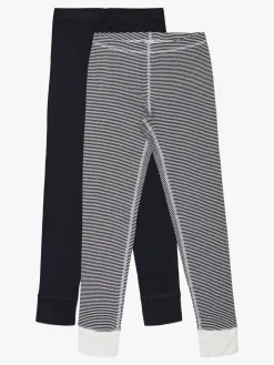Luca & Lola Toto Lange Underbukser 2-pak, Black/Stripes