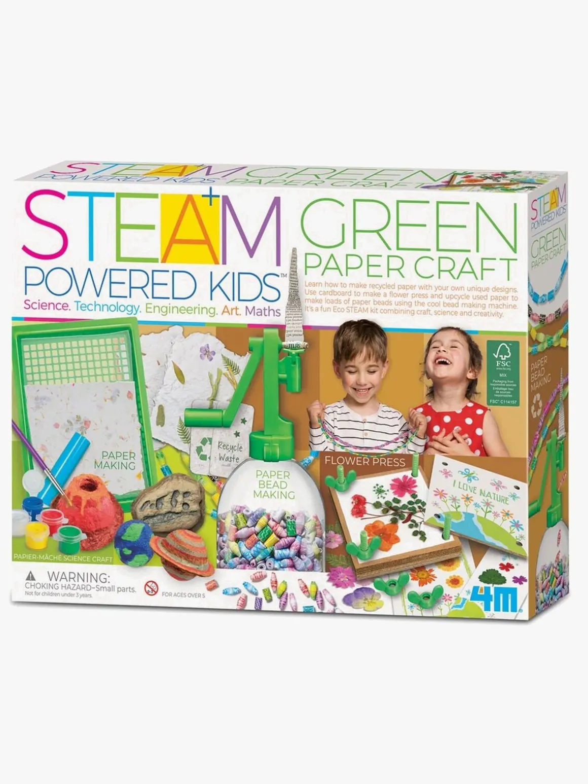 4M STEAM Powered Kids Eksperimentsæt Papir-krea