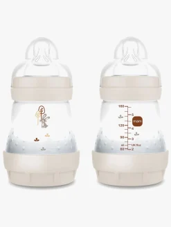 MAM Air Naturgummi Sutter 0-6m & Easy Start Sutteflaske Anti-kolik 160 ml, Neutral