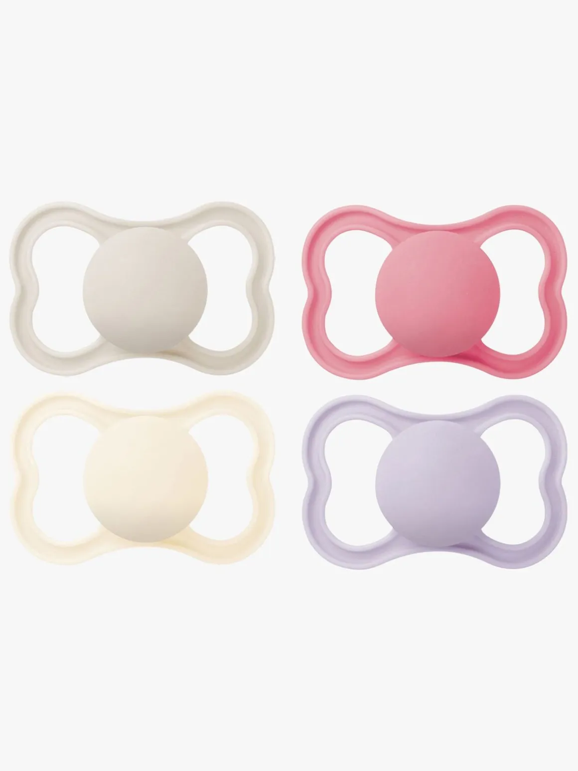 MAM Air Silikone Sutter 16-36m 4-pak, Pink/Neutral