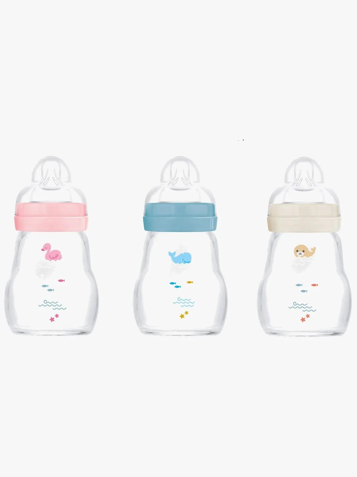 MAM Feel Good Sutteflaske Glas 170 ml, Mix