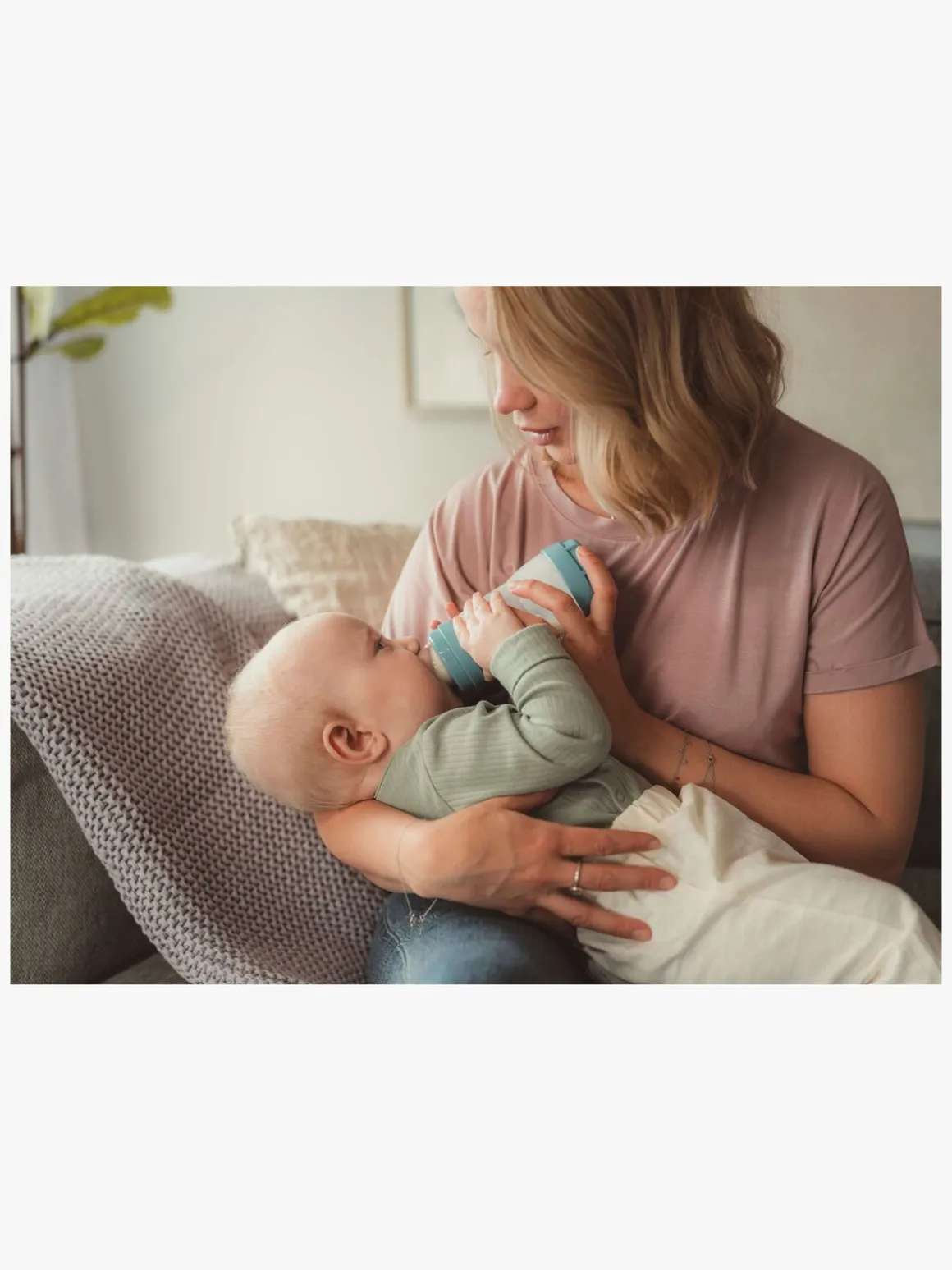MAM Original Night Silikone Sutter 2-pak & Easy Start Sutteflaske Anti-kolik 260 ml, Blå