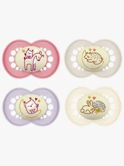 MAM Original Night Sutter 6-16m 4-pak, Pink/Neutral
