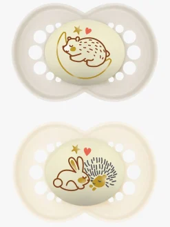 MAM Original Night Sutter 6-16m 4-pak, Pink/Neutral