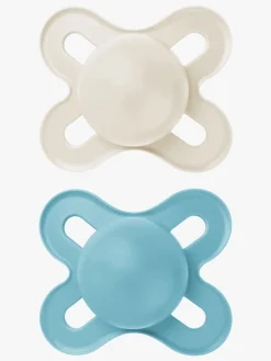 MAM Original Start Silikone Sutter 0-2m 2-pak, Blå/Neutral