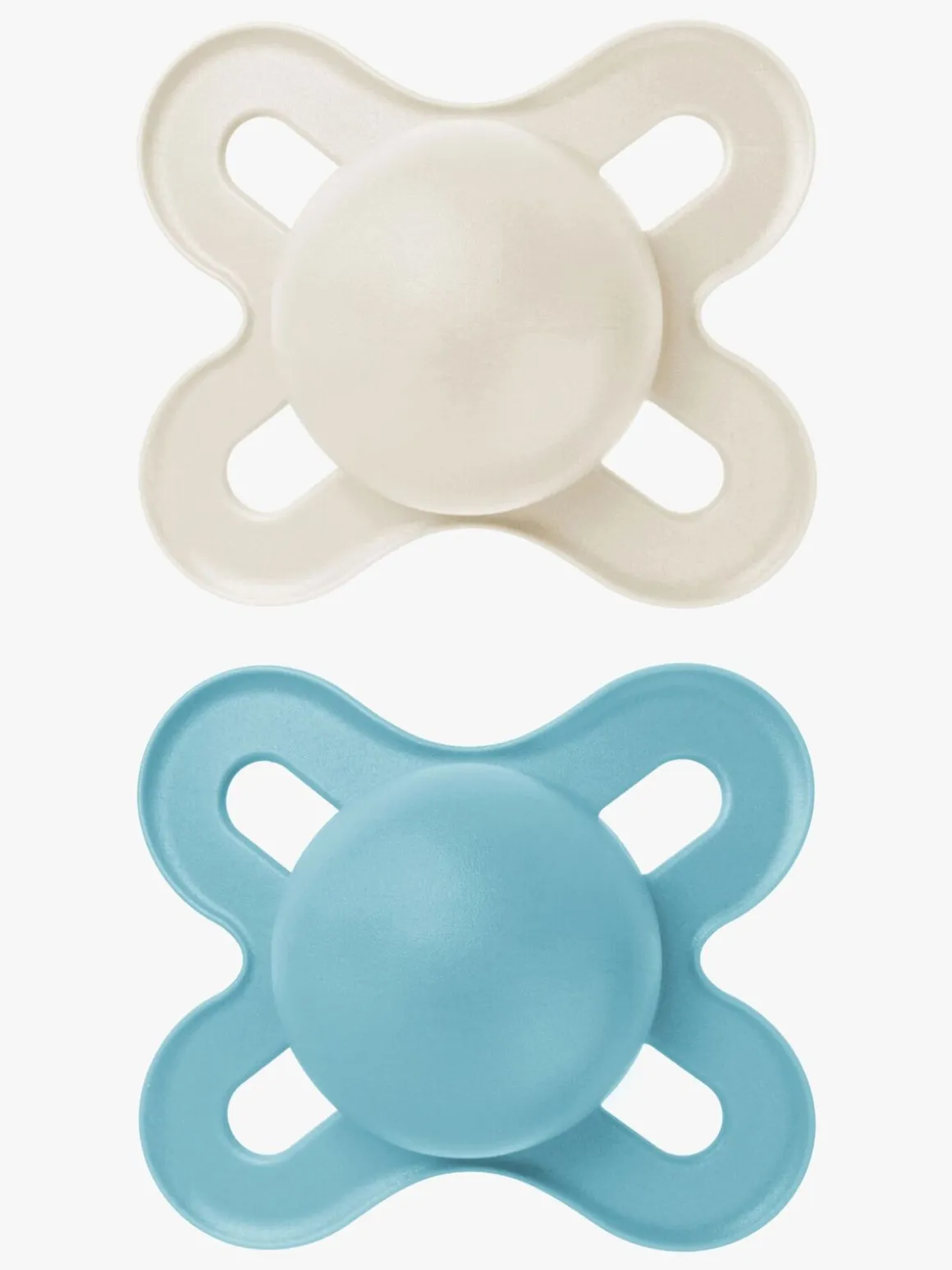 MAM Original Start Silikone Sutter 0-2m 2-pak, Blå/Neutral