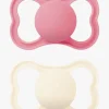 MAM Supreme Silikone Sutter 6-16m 2-pak, Pink/Neutral