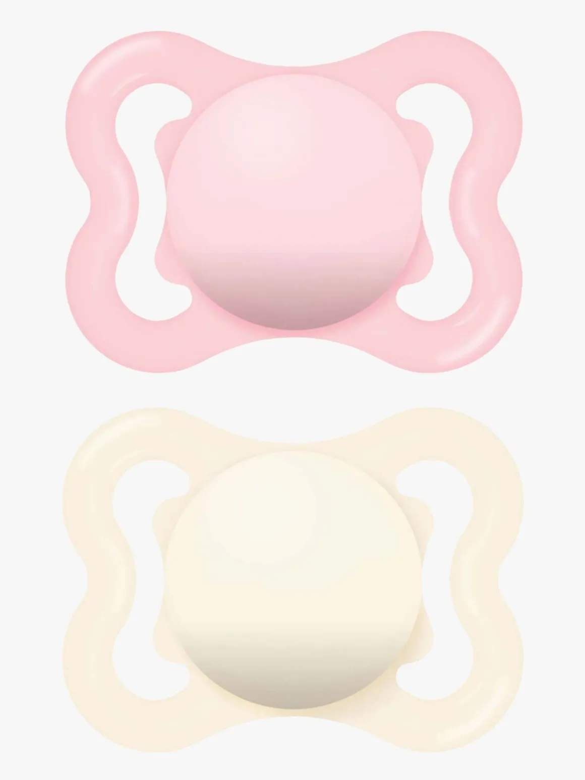 MAM Supreme Silikone Sutter 0-6m 2-pak, Pink/Neutral