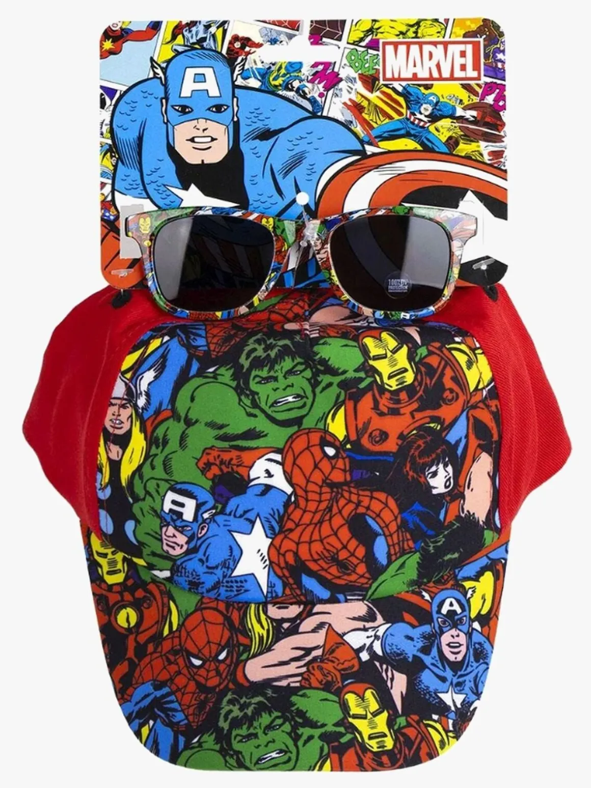 Marvel Avengers Kasket & Solbriller, Rød