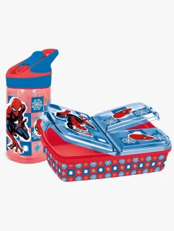 Marvel Spiderman Madkasse og Flaske, Red/Blue