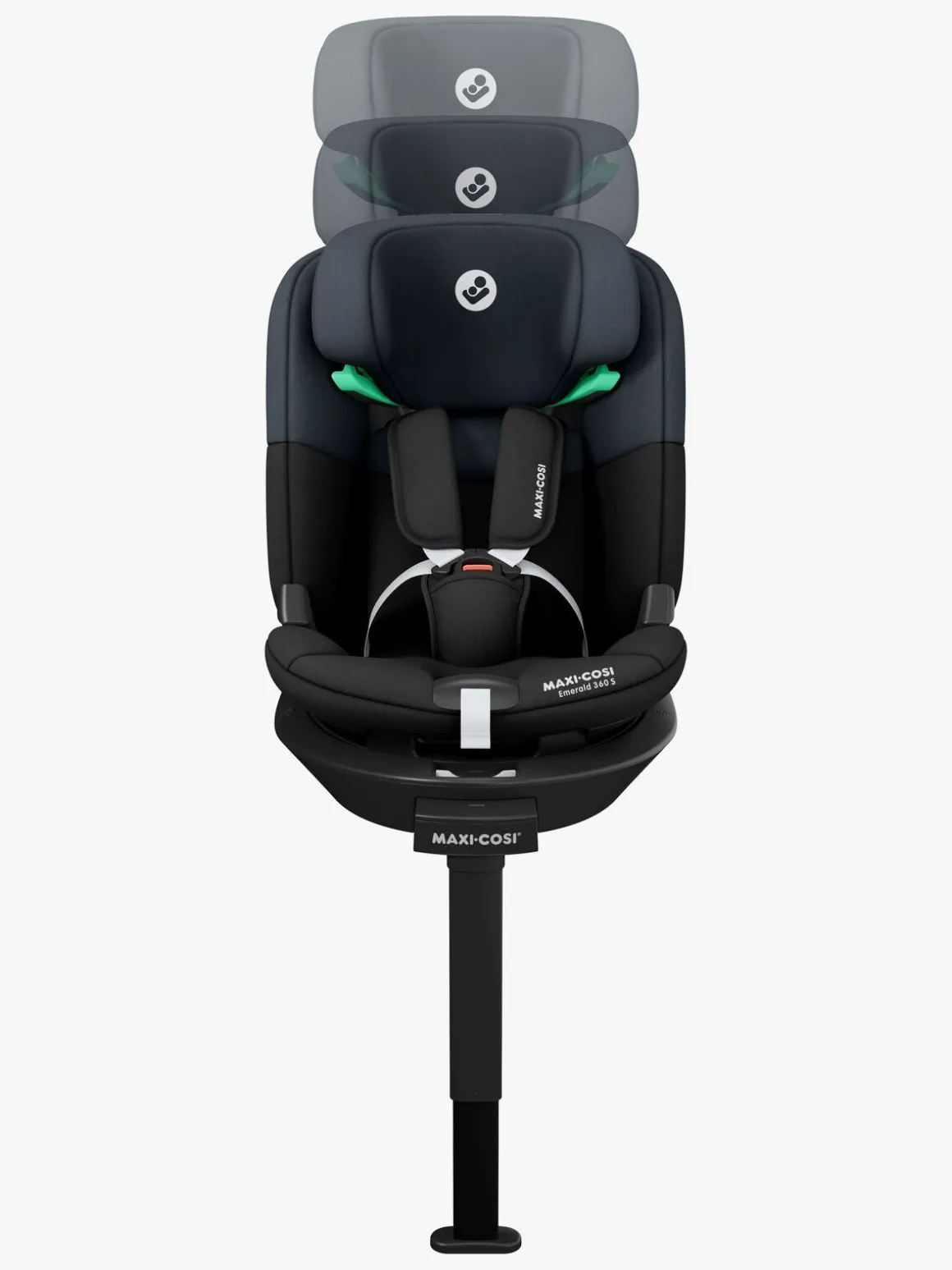 Maxi-Cosi Emerald 360 S Autostol, Tonal Black