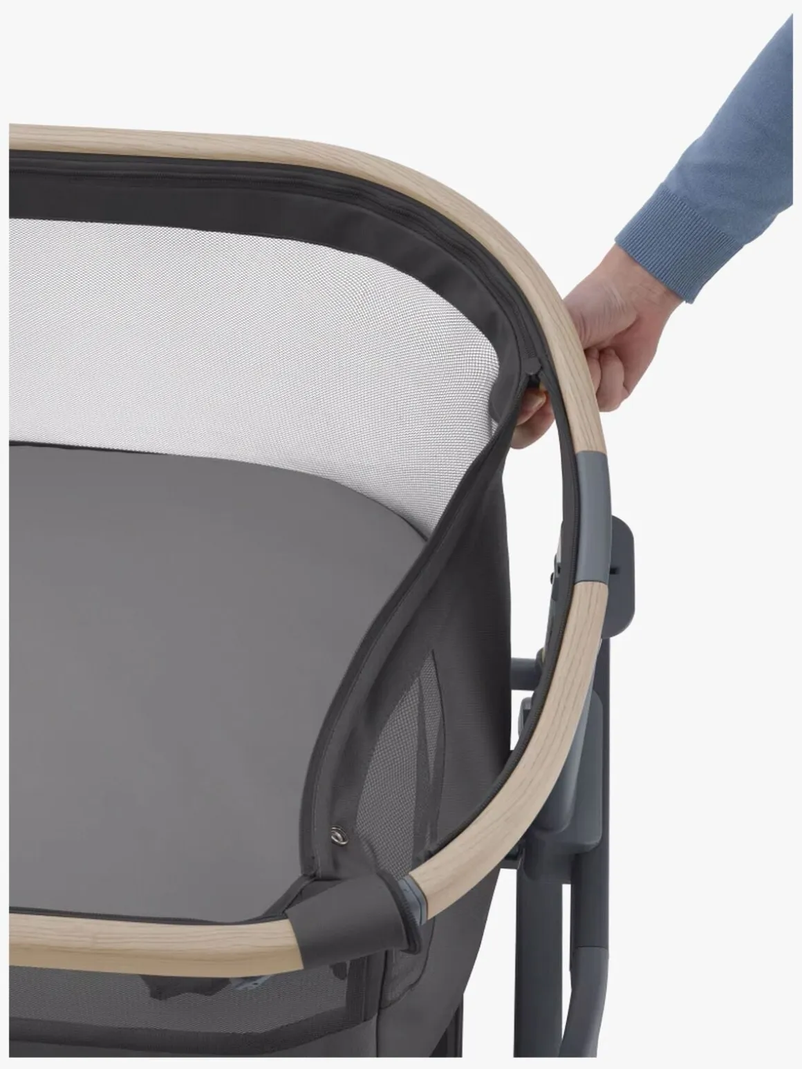 Maxi-Cosi Iora Air Bedside Crib, Beyond Graphite