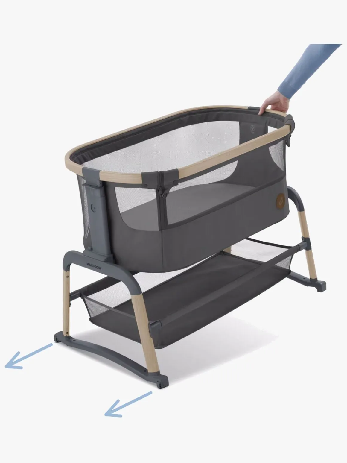 Maxi-Cosi Iora Air Bedside Crib, Beyond Graphite