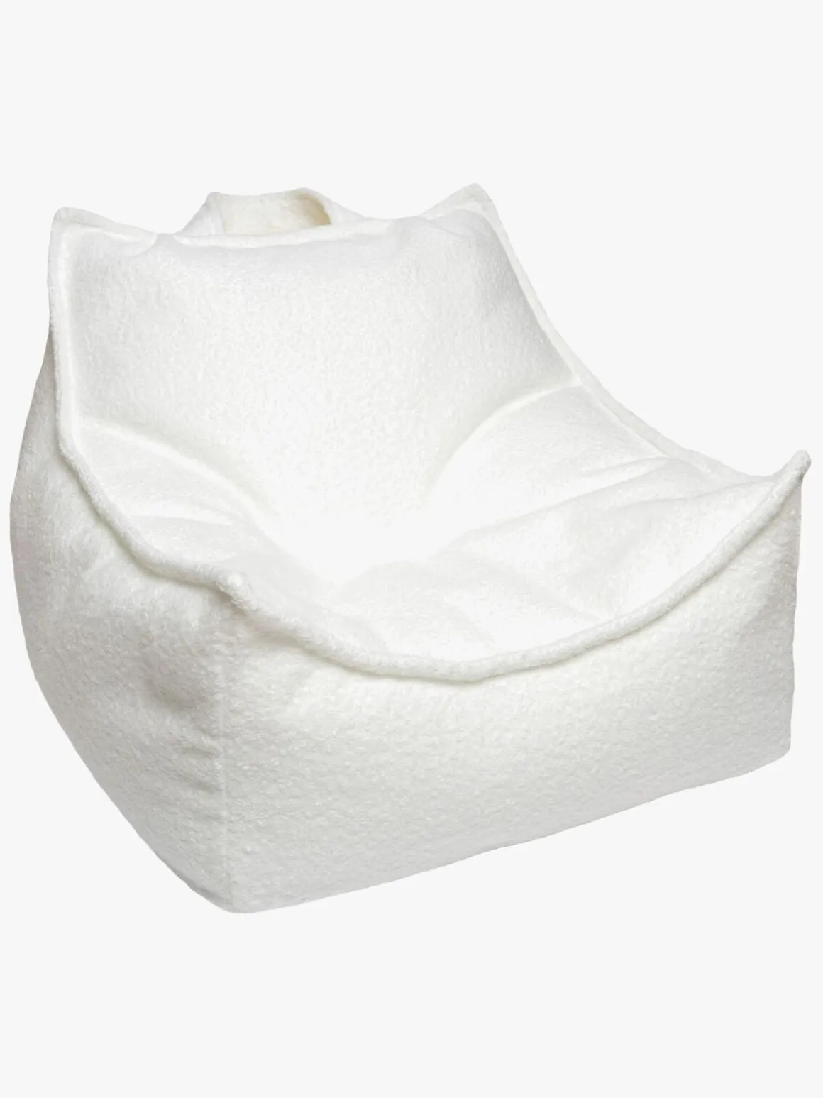 Meowbaby Boucle Sækkestol, Hvid