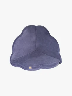 Meowbaby Foam Sammenklappelig Legetæppe Velour 160x160, Blå-grå