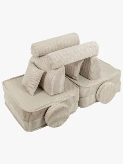 Meowbaby Play Pocket Bygbar Sofa Plus Aesthetic, Ecru