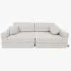Meowbaby Play Premium Boucle  Bygbar Sofa, Champagne Ecru